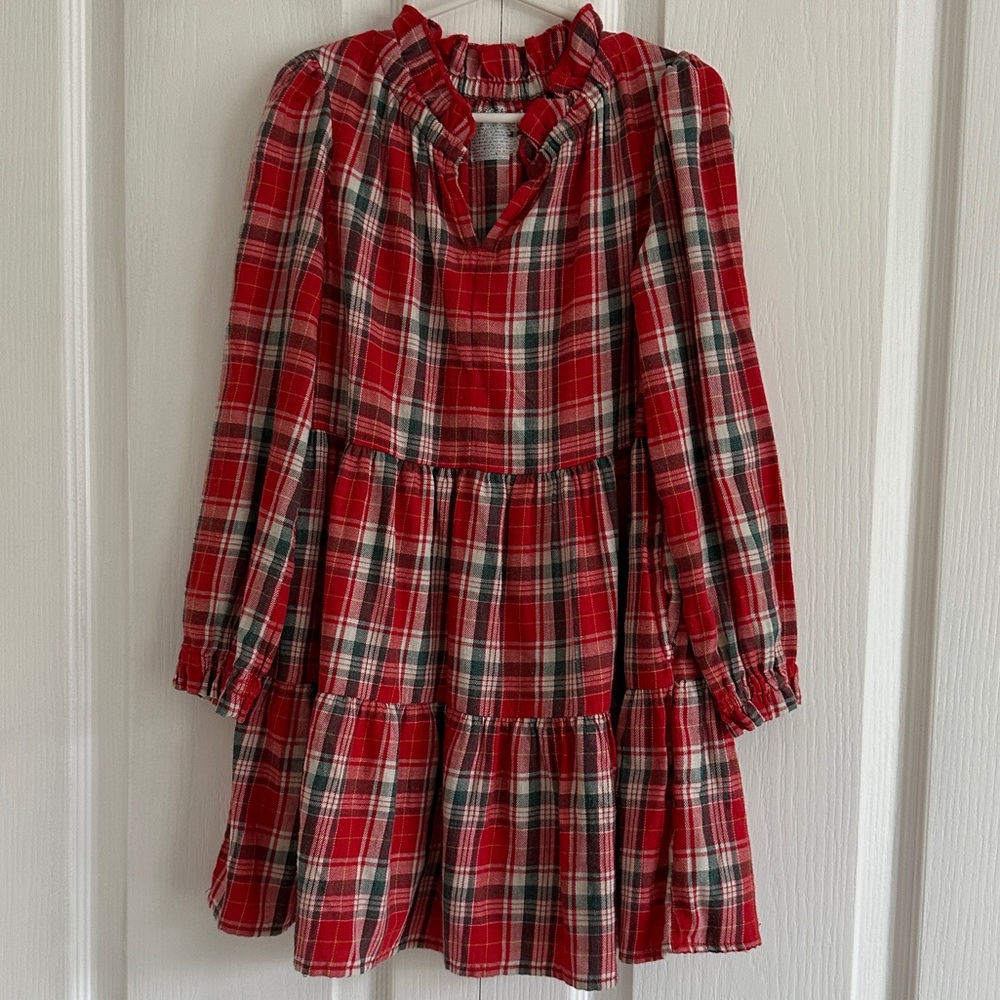 Cat & Jack Plaid Notch Neck Dress